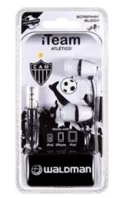 [WALMART] Fone de ouvido intra-auricular Screamin'Buddy Branco e Preto Atlético Mineiro Waldman - R$ 2,97