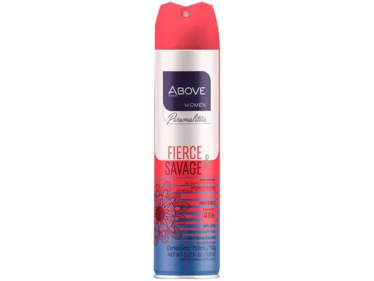 Desodorante Antitranspirante Aerossol Vegano - Above Personalities Fierce e Savage Feminino