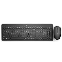 [R$89 - Missão] Combo de Teclado e Mouse Ergonômico Sem Fio com Conexão USB Wireless Digitação Silenciosa e Precisa Layout ABNT2 230 Preto HP 