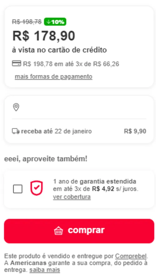 Imagem na descrição da promoção