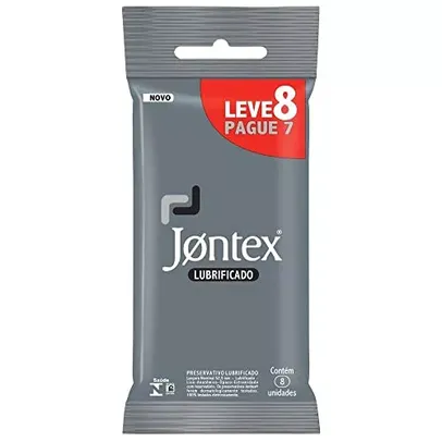 (Rec) Preservativo Camisinha Jontex Lubrificado - Leve 8 Pague 7 Unidades