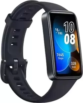 [Taxa inclusa] Smartband HUAWEI Band 8 - Design Ultra-fino, 14 dias de bateria, tela AMOLED, Respostas de mensagens, Compatível iOS e Android