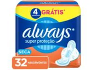 Absorvente Always Super Proteção Seca com Abas