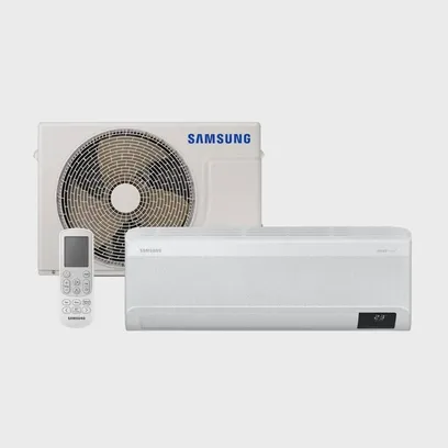 Foto do produto Ar-Condicionado Samsung Split Inverter WindFree Connect, Sem Vento, 12.000 Btus, Frio, AR12CVFAMWKNAZ - 220V