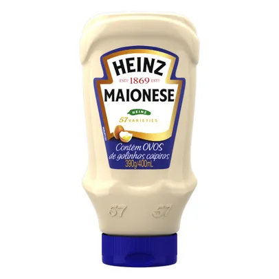 [AME R$7,24]Maionese Heinz Tradicional 390g