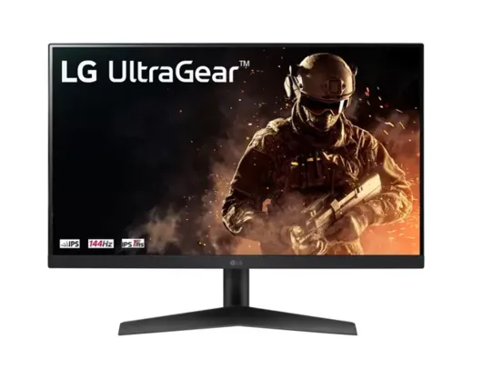 Monitor Gamer 144Hz 1ms LG Ultragear Fhd 23,8 HDR Freesync HDMI DP IPS HDR Freesync Premium Preto - 24GN60R-B