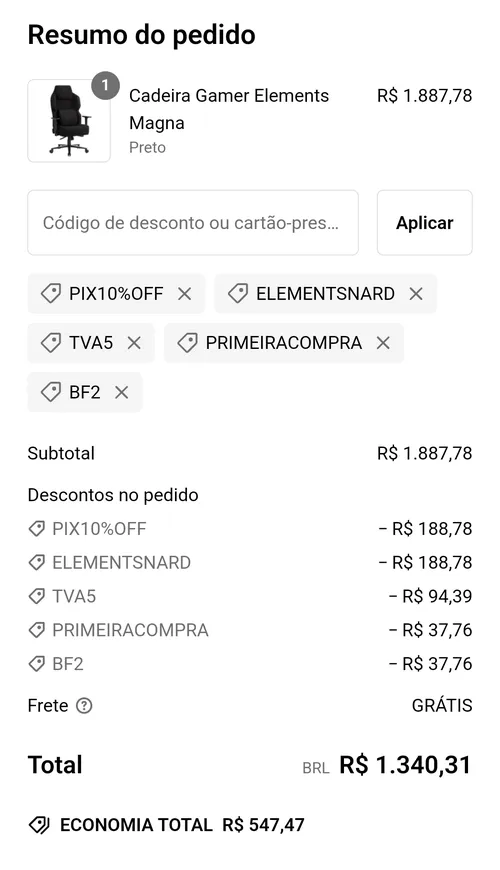 Imagem na descrição da promoção