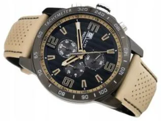 Relógio Festina Masculino Couro Bege | R$ 525