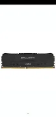 Memória Crucial Ballistix 8GB DDR4 3000 Mhz, CL15, Preto | R$238