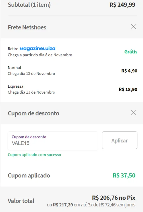 Imagem na descrição da promoção