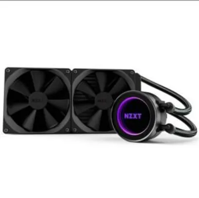 Water Cooler 240mm NZXT Kraken X52 Intel e AMD AM4 Dual Fan 120mm Mangueiras de Nylon - RL-KRX52-02 | R$765