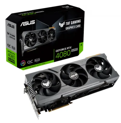 Placa de Vídeo Asus TUF Gaming NVIDIA GeForce RTX 4080 Super OC, 16GB, GDDR6X, DLSS, Ray Tracing, 90YV0KA0-M0NA00