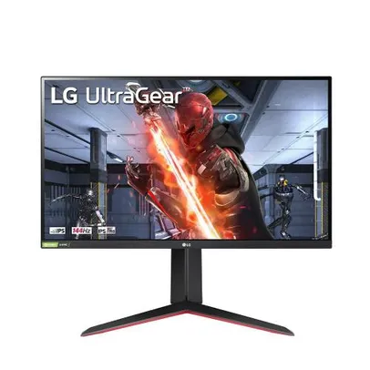  LG UltraGear 27 Full HD, 144Hz, 1ms, IPS, HDMI e DisplayPort