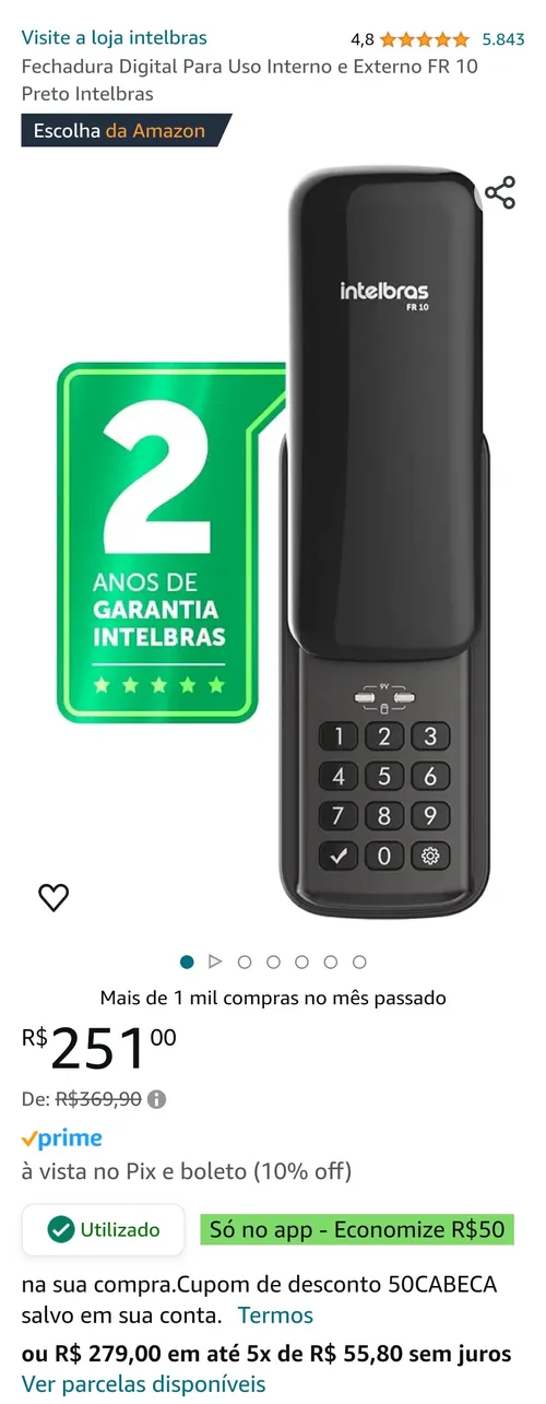 Imagem na descrição da promoção