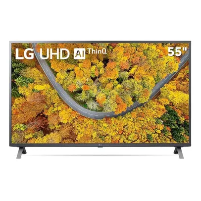 Smart TV 55” LG Ultra HD 4K LED 60Hz 55UP7550PSF Wi-Fi, Bluetooth, HDR, Inteligência Artificial, Thi