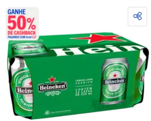 [BanQi] Cerveja Heineken Pilsen 12 Unidades Lata 350ml