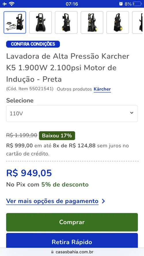 Imagem na descrição da promoção