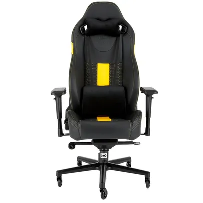 Cadeira Gamer Corsair T2 Road Warrior, Preto/Amarelo - CF-9010010