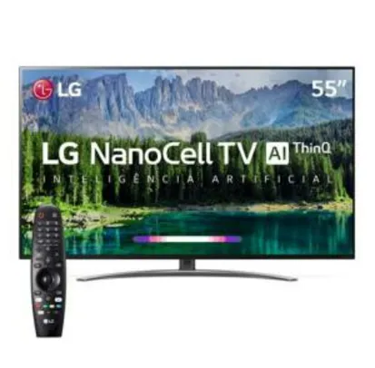 [APP] Smart TV LED LG 55'' 55SM8600 UHD 4K NanoCell 120HZ + Smart Magic | R$2.882