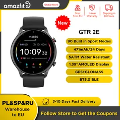 SmartWatch Amazfit Gtr 2e | 24 dias de bateria | 90 esportes |  Alexa