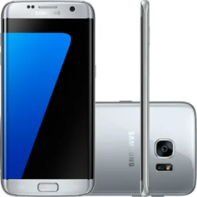 Smartphone Samsung Galaxy S7 Edge Android 6.0 Tela 5.5" 32GB 4G Câmera 12MP - Prata - R$2398
