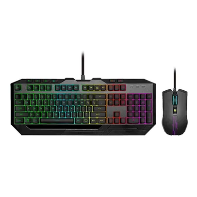 Kit Teclado e Mouse Gamer Cooler Master Devastador 3, RGB, 4800 DPI, ABNT2, SGB-3000-KKMF4-BR