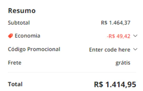 Imagem na descrição da promoção