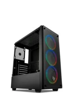 Saindo por R$ 230: Gabinete Gamer Pichau Kazan RGB Lateral/Frontal de Vidro, PGKZ-01 RGB | Pelando