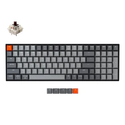 Teclado Keychron k4 g v2 bluetooth teclado mecânico sem fio com luz de fundo branc