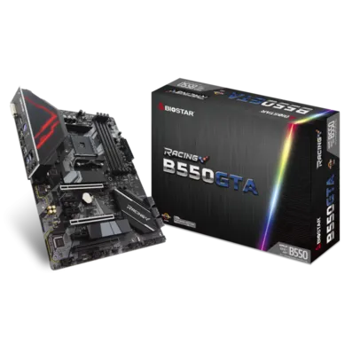 Placa Mãe Biostar Racing B550GTA, Chipset B550, AMD AM4, ATX, DDR4