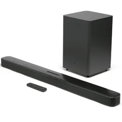 Soundbar JBL Bar 2.1 Deep Bass, Bluetooth, 300W, Subwoofer Wireless | R$1499