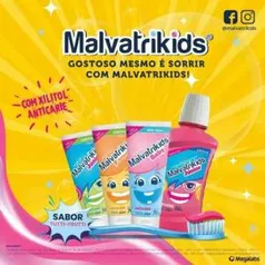 GEL DENTAL MALVATRIKIDS F-INFANTIL SABOR TUTTI-FRUTTI R$14