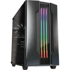 Gabinete Gamer Cougar Gemini M Iron Grey, Mini Tower, Vidro Temperado, Black, Sem Fonte, Com 1 Fan R$ 300