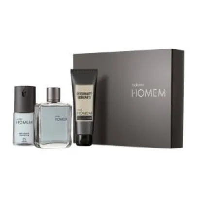 Presente Natura Homem Clássico (perfume + desodorante + creme) | R$120