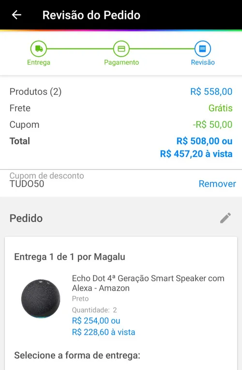 Imagem na descrição da promoção