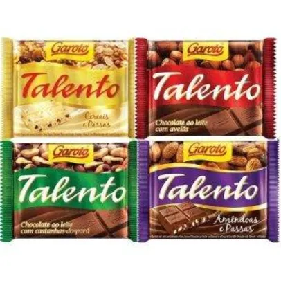 [Loja Física] Chocolate Talento 90g (qualquer sabor) - R$3