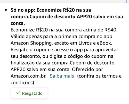 Imagem na descrição da promoção