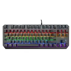 Teclado Mecânico Gamer Trust GXT 834 Callaz, Rainbow, Switch Outemu Red, TKL, USB, ABNT 2, Preto - 24623