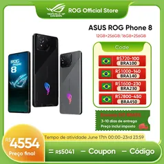 [Do Brasil] Smartphone ASUS ROG Phone 8 com Snapdragon 8, 5G, Tela de 6,78" 256gb