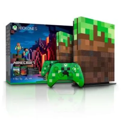 Console Microsoft Xbox One S 1tb + Minecraft