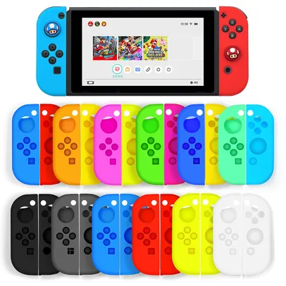 Capinha de silicone para joycon do nintendo switch