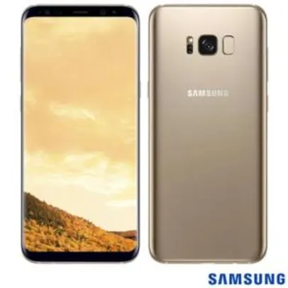 Samsung Galaxy S8 Plus Dourado, com Tela de 6,2”, 4G, 64 GB e Câmera de 12 MP - SM-G955 R$ 2199