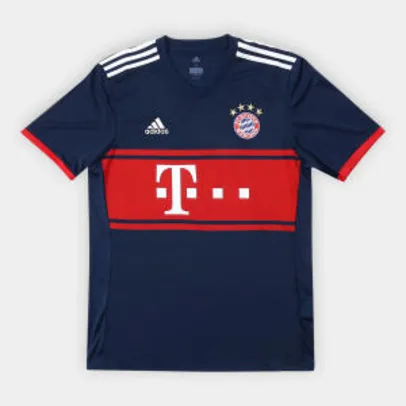 Camisa Bayern de Munique Away 17/18 s/nº - Torcedor Adidas Masculina - Marinho - R$135