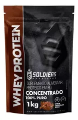Whey Protein Concentrado 1Kg - Chocolate Belga - Soldiers Nutrition