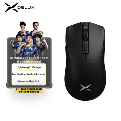 [Gpay/App/Moedas R$ 58] Mouse Gamer Sem Fio Delux M600, Sensor PAW3311