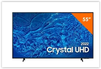 Smart TV Samsung 55" 4K Crystal UHD, UN55BU8000GXZD, Wi-Fi Integrado