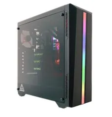 Gabinete Gamer Riotoro, CR-100TG RGB, Mid Tower, Vidro Temperado, C/1 Fan | R$ 279