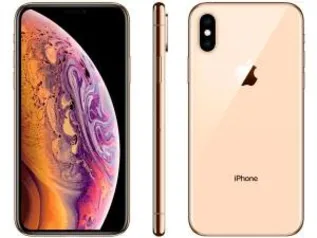 iPhone XS Apple 256GB Ouro 4G Tela 5,8” Retina - Câmera Dupla 12MP + Selfie 7MP iOS 12 - R$4799