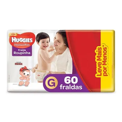 Fralda Huggies Roupinha Supreme Care G 60 Unidades