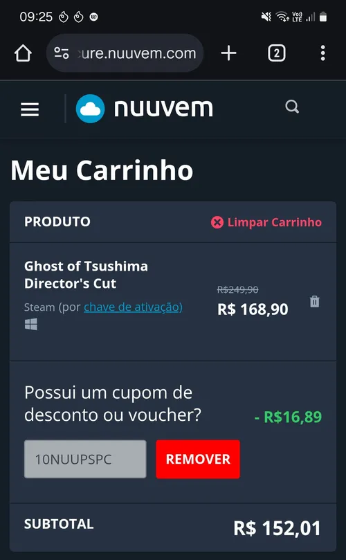 Imagem na descrição da promoção